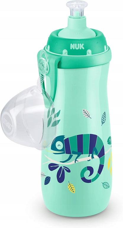 NUK Sports Cup BUTELKA 24 m+ ustnik push-pull 450 ml EFEKT KAMELEONA