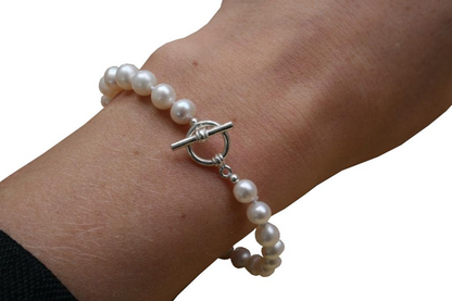 ROBA Süßwasserzuchtperlen-Halskette und -Armband