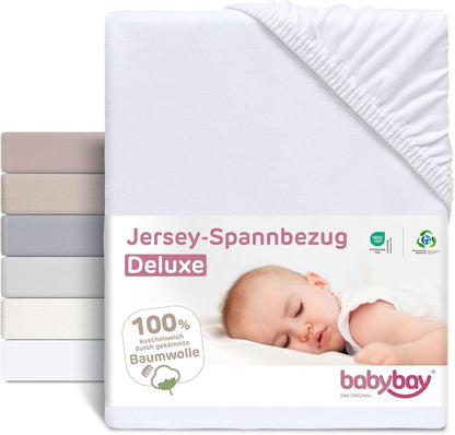 BABYBAY Spannbetttuch für Boxspring XXL 105x57,5cm