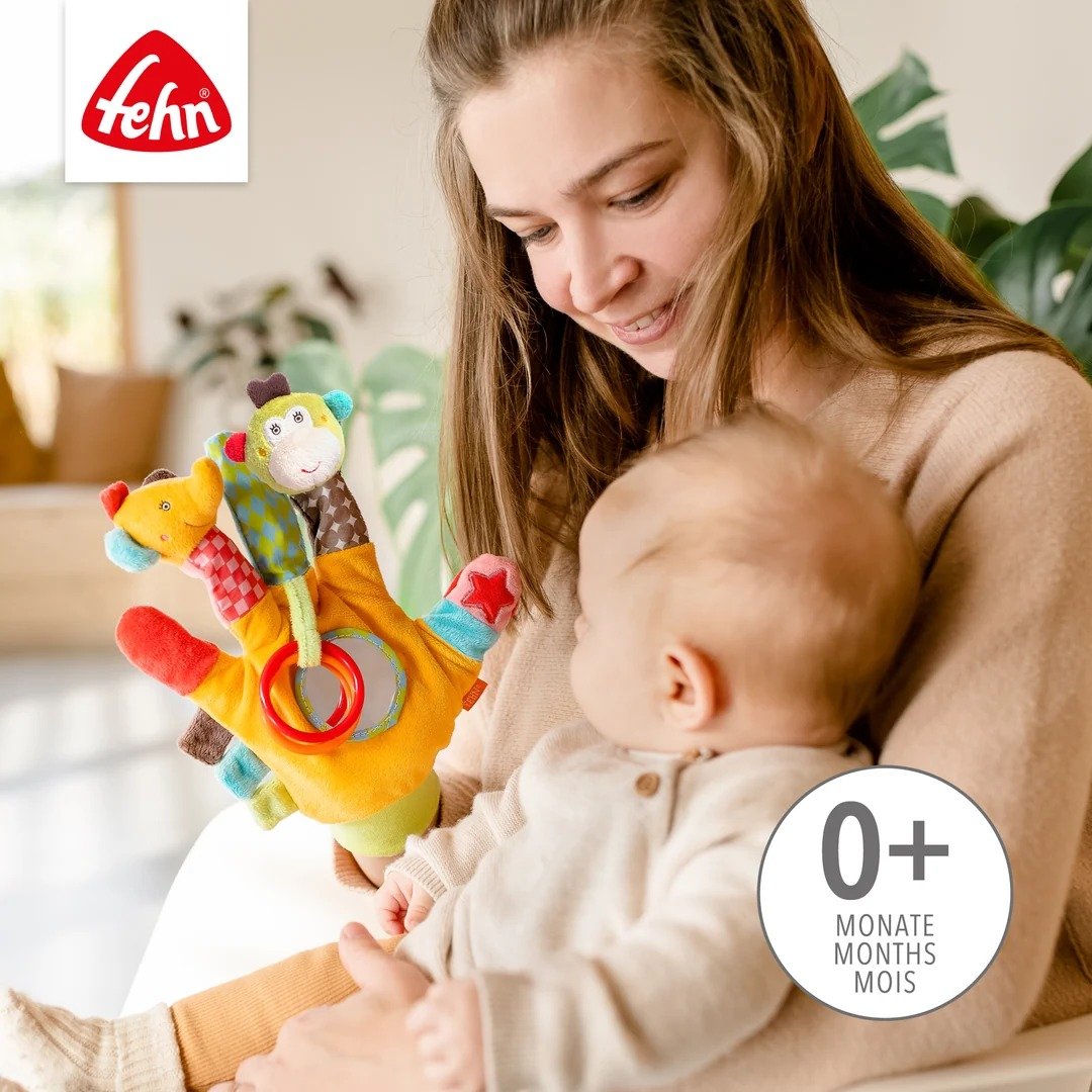 Fehn Safari pacynka sensoryczna z grzechotką - zdjęcie 5