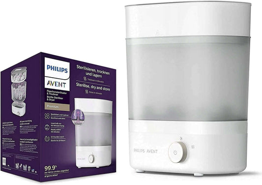 PHILIPS AVENT elektryczny sterylizator 293/00, biało-szary sterylizator i suszarka parowa do butelek