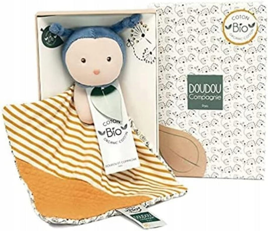 DOUDOU et COMPAGNIE bee cuddly toy with blanket in decorative box
