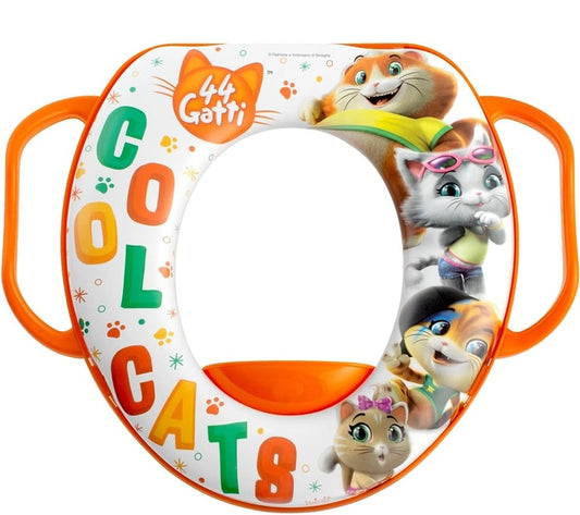 LULABI 44 Cats weicher Toilettensitz mit Griffen 12 M+