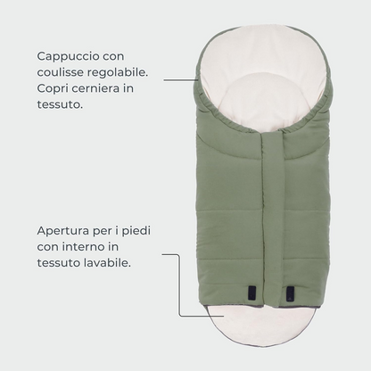 MOOVO NUVITA Universaler Kinderwagen-Fußsack 0-6 Monate 80cm