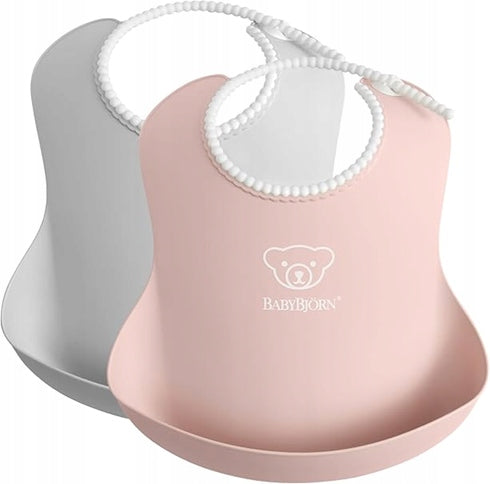 BABYBJORN Silikonlätzchen mit Auffangtasche x2