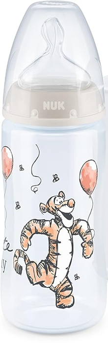 NUK First Choice+ 0-6 Monate Flasche 300 ml Temperaturanzeige TIGER