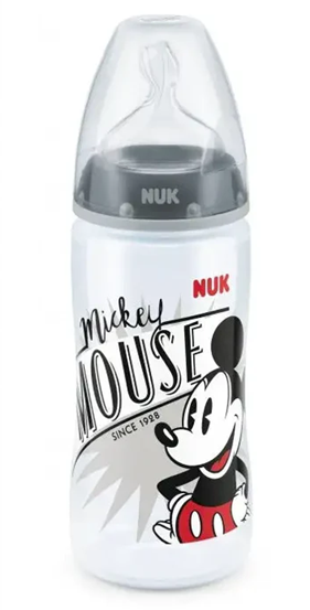NUK First Choice+ Mickey Mouse Flasche 300 ml 6-18 M Sauger M