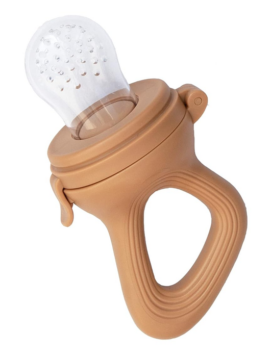 NONNU Fruchtbeißer-Futterspender für Babys + 3 Aufsätze, 3–24 Monate – Produktfoto 2