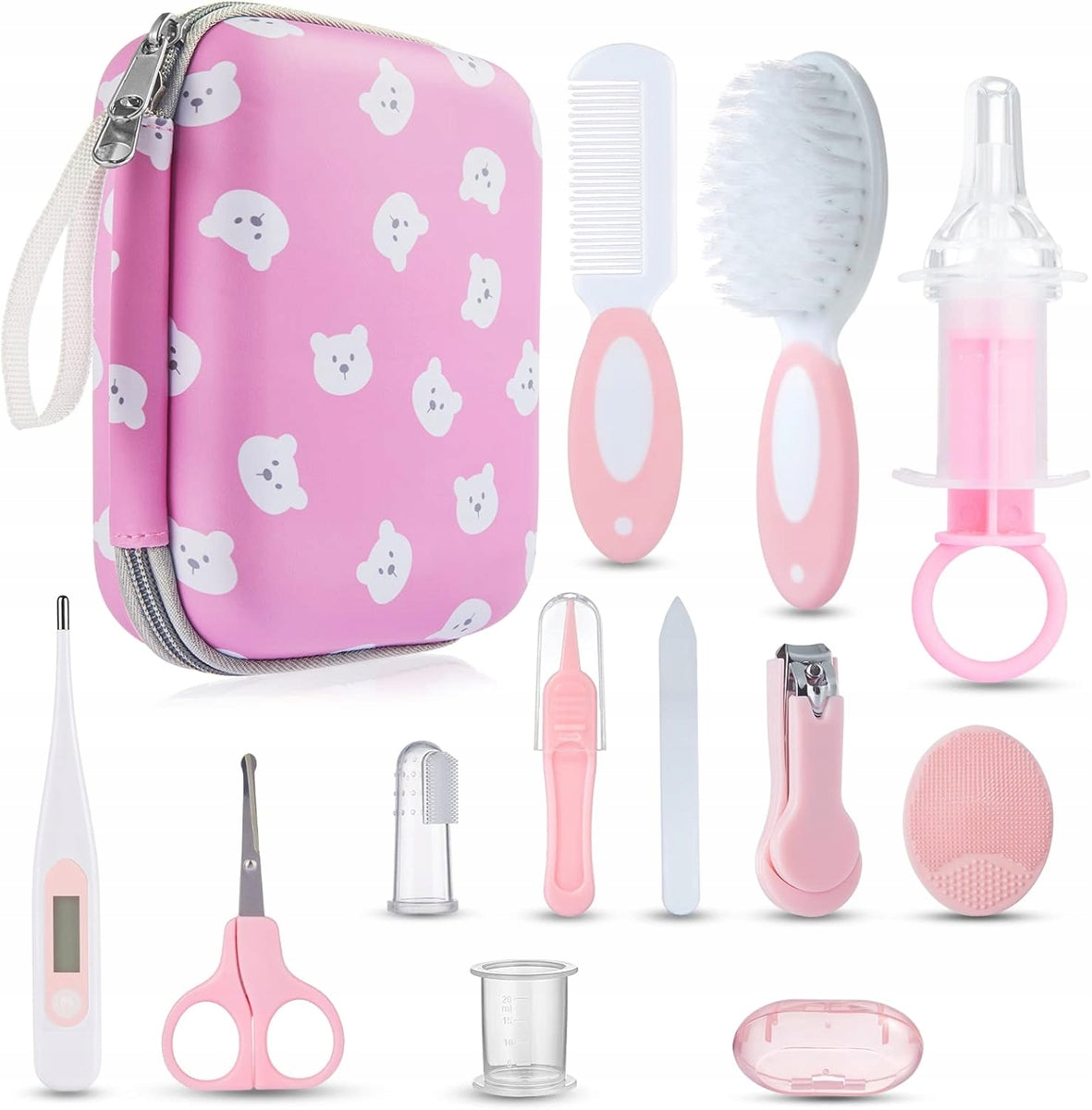 LICTIN Baby-Pflegetset 12-teilig + Etui