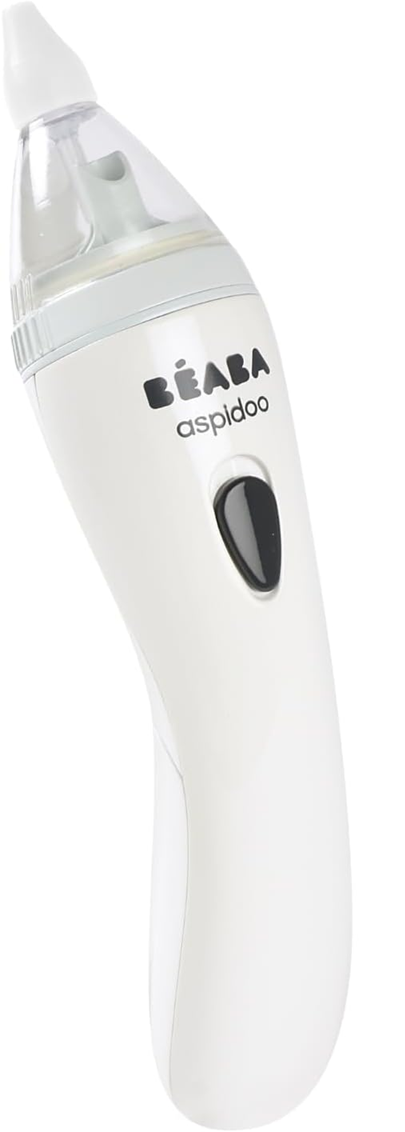 BEABA Aspidoo elektrischer Nasensauger 18,5 cm + 2 Aufsätze und Etui