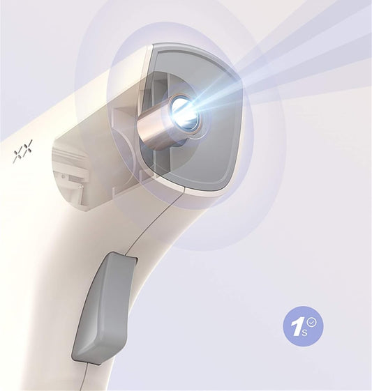 HYLOGY HT60 kontaktloses LCD-3-in-1-Thermometer für Stirn, Raum und Objekt – Produktfoto 2