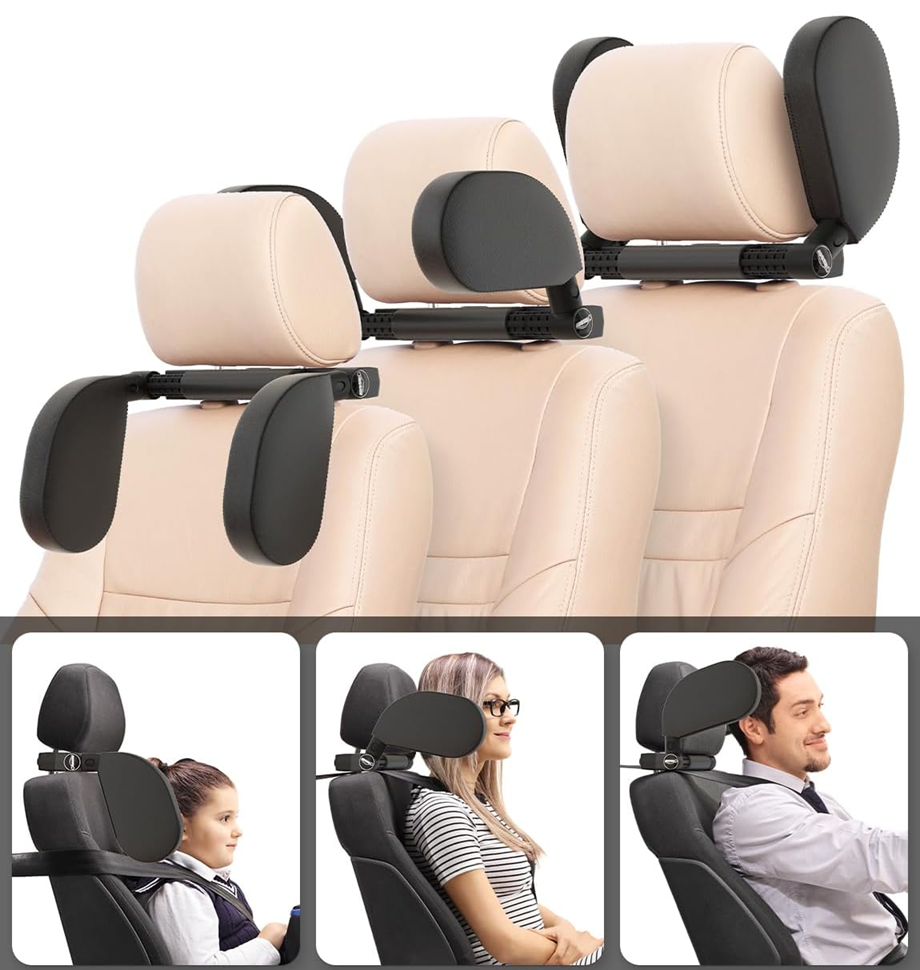 AIPWERER car headrest, 14–28 cm, 180° adjustment