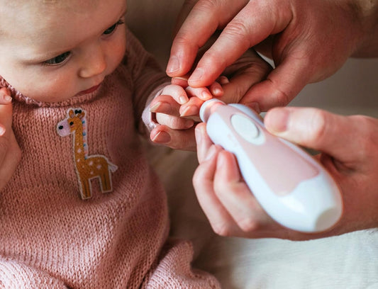 HAAKAA elektrische Nagelfeile mit Licht 0+ Kinder und Erwachsene