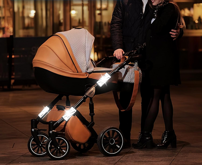 COCHIE Klettreflektoren für Kinderwagen und mehr 10 x 15 cm 5 Stück METEORE