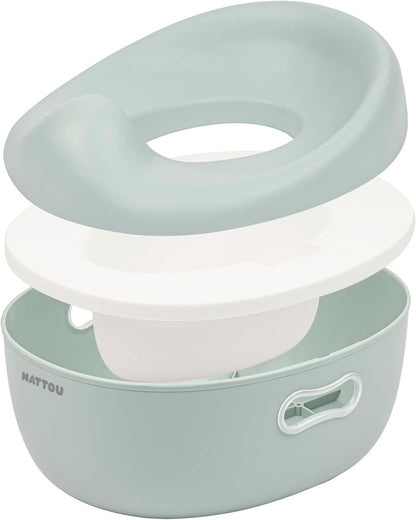 NATTOU Töpfchen 3in1 Toilettentrainer Toilettensitz Trittschemel 18 m+