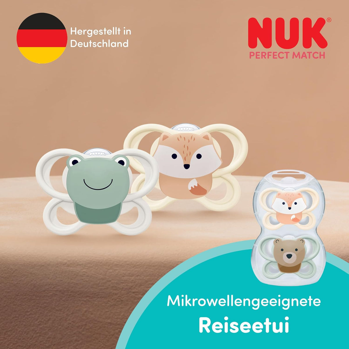 NUK Kubuś Puchatek Air smoczek uspokajający silikonowy 0-6m x2, zestaw z motywem Disney