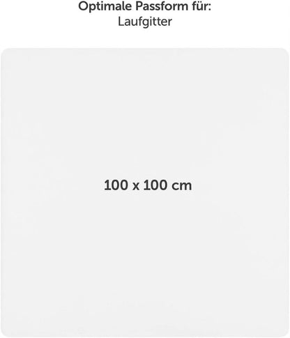 LALENI prześcieradło ze ściągaczami 100x100 białe, miękkie prześcieradło z gumką 100 x 100 cm do łóżeczka