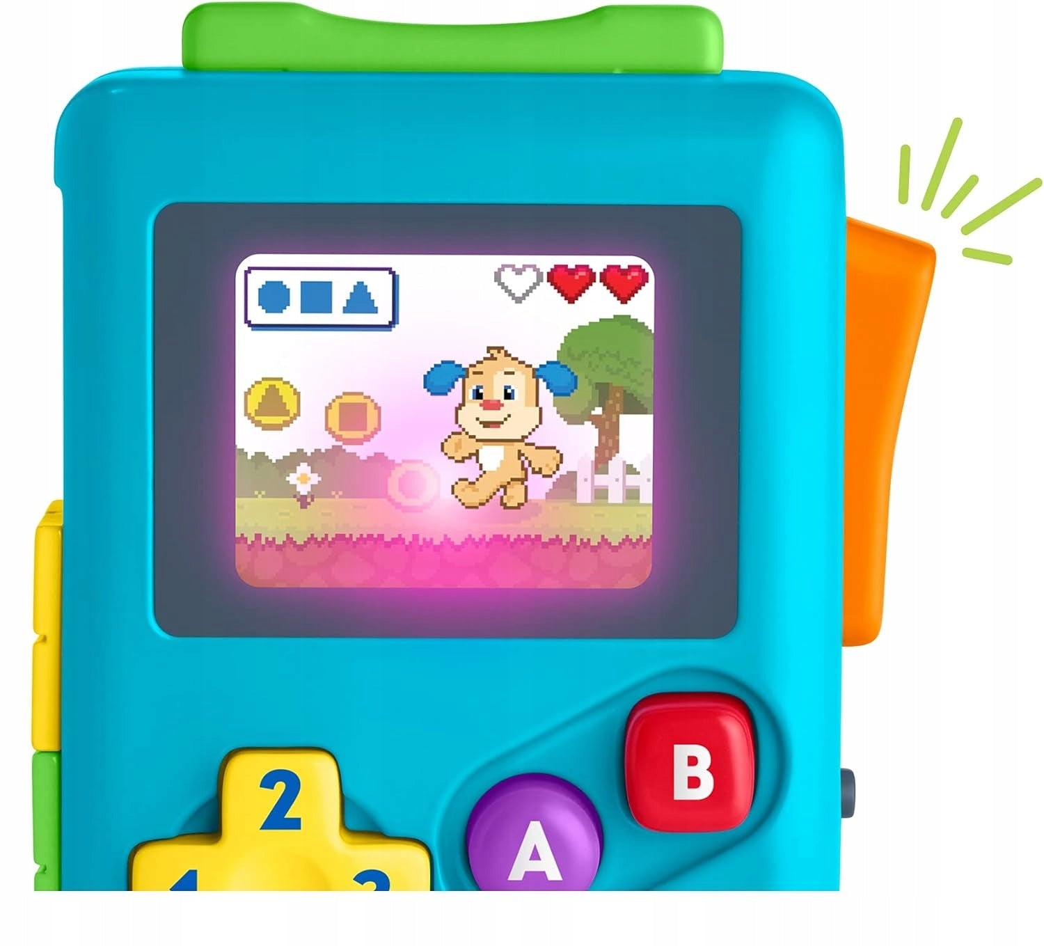 FISHER-PRICE Lil Gamer interaktywna konsola retro J.NIEMIECKI