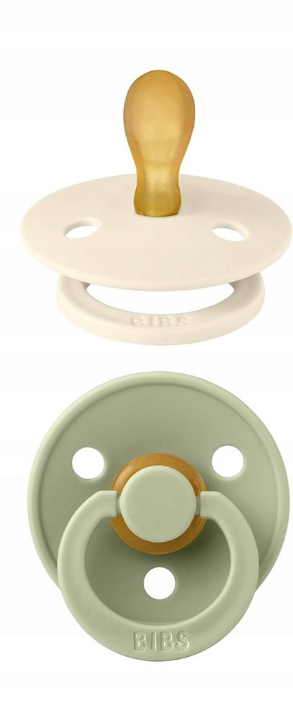BIBS COLOUR Schnuller 2er-Pack Naturkautschuk 6-18 Monate SYMMETRISCH