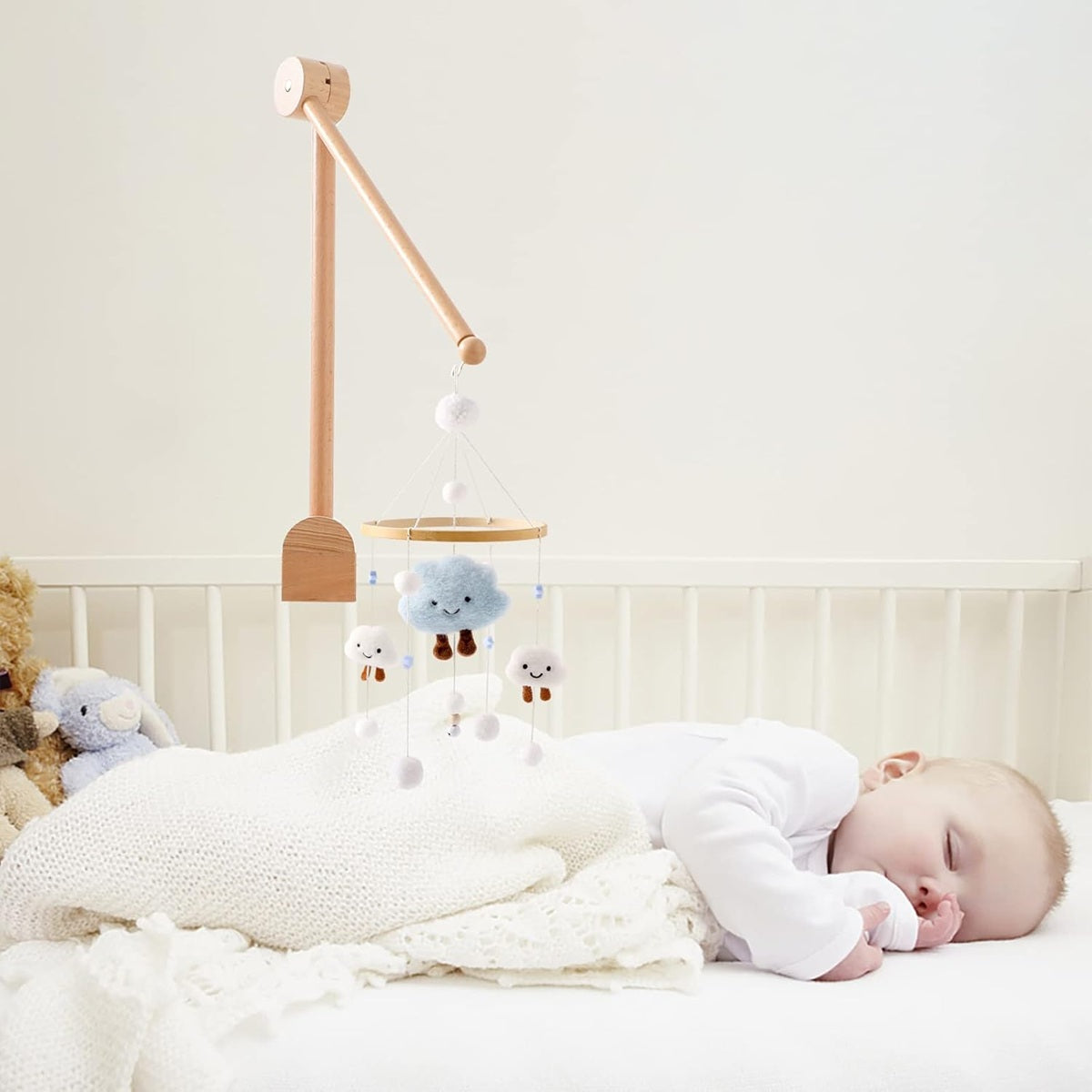 GIFT OF NATURE Holzhalterung für Babybett-Mobile