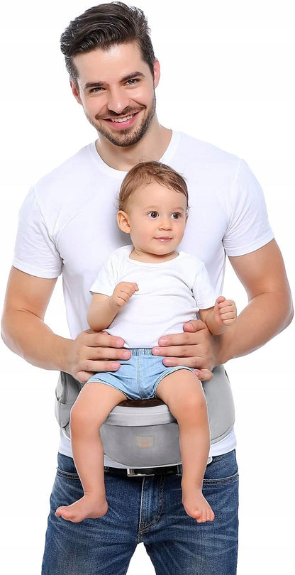 GAGAKU fotelik nosidełko biodrowe 0-36msc dla dzieci 0-15 kg, wygodne noszenie malucha na biodrze