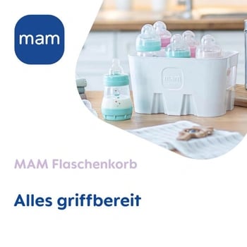 MAM Flaschenkorb weißer Korb zur Aufbewahrung von Flaschen