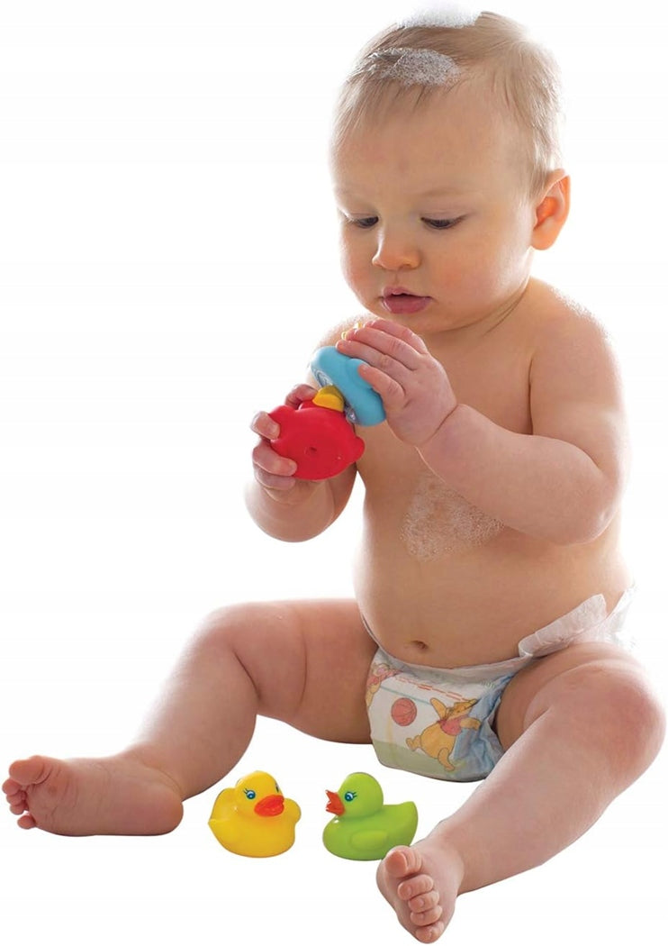 PLAYGRO Bright Baby Duckies Gummi-Badeenten 6 Monate+ 4 Stück