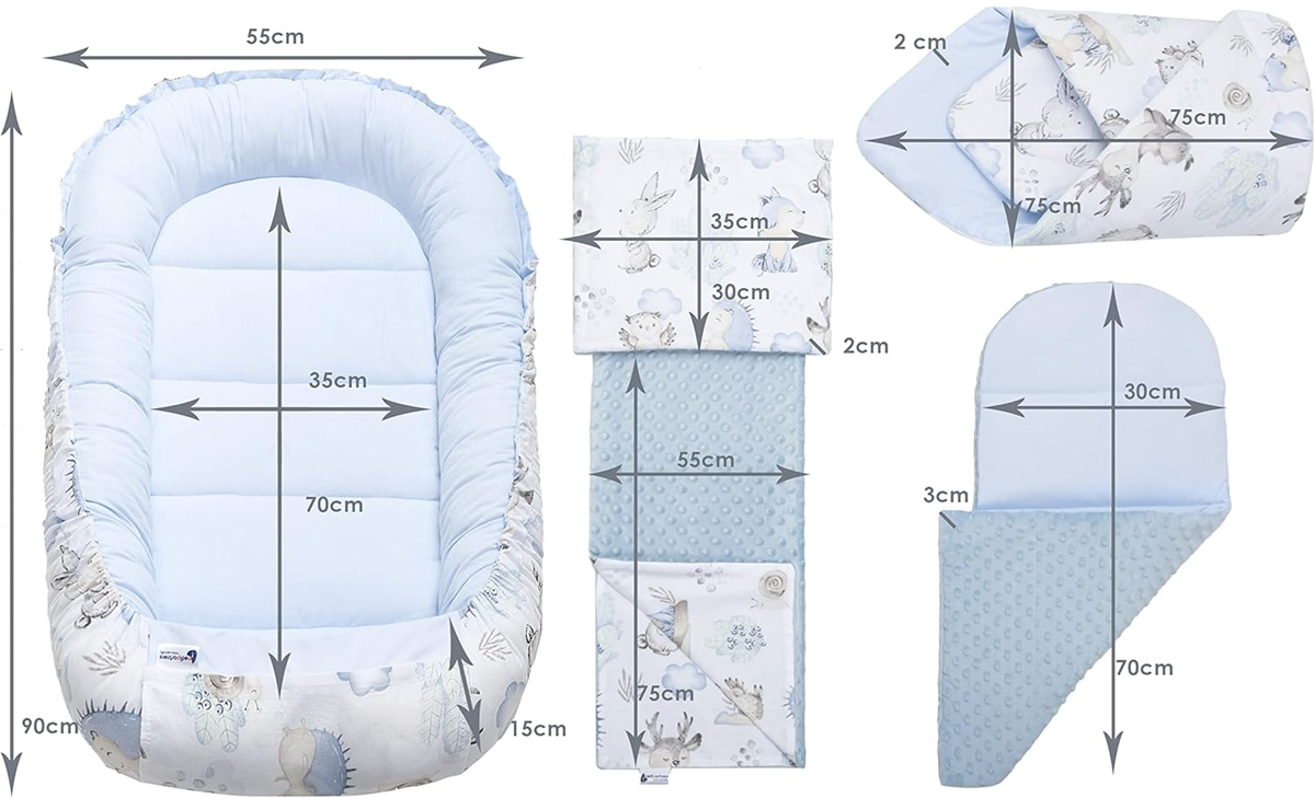MEDIPARTNERS nest, insert, pillow, swaddle, blanket