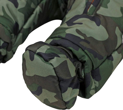 JIAMY Winteroverall mit Kapuze 9-12 Monate + Handschuhe und Schuhe