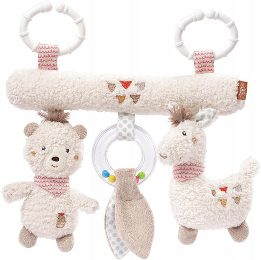 FEHN Perutrapeze with toys for pram, recliner, car seatage 0 +colour beigewidth 24 cmmaterials fabric