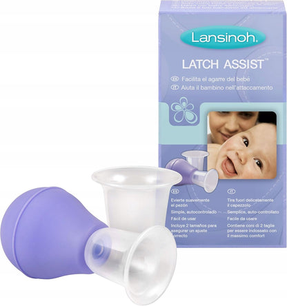 LANSINOH LatchAssist Brustwarzenformer Set für Flach- und Hohlwarzen 19, 24 mm