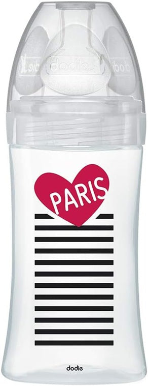 DODIE Sensation+ PARIS Glasflasche 270 ml 0-6 m Sauger 2 mittlerer Durchfluss