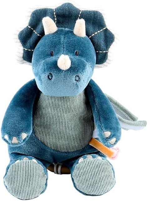 NOUKIE'S Kuscheltier mit Spieluhr „Brahms’ Wiegenlied“ TRICERATOPS 20 cm