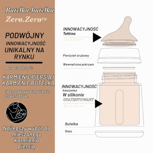 Suavinex Zero Zero Anti-Kolik-Flasche 180 ml S Light