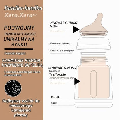 Suavinex Zero Zero Anti-Kolik-Flasche 180 ml S Light