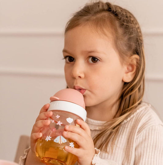 MEPAL Straw Cup Trinklernbecher mit Strohhalm ab 9 Monaten, 300 ml WIESE – Produktfoto 2