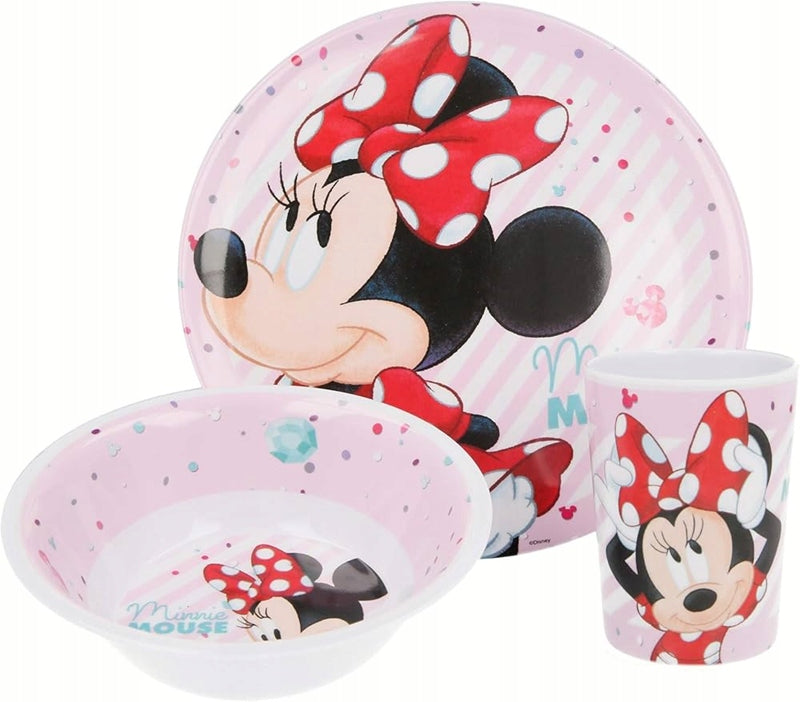 DISNEY MINNIE MAUS 3-teiliges Geschirrset