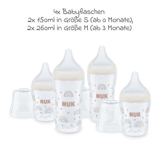 NUK Perfect Match Rainbow Starterset Flaschen 150 / 260 ml 3m+