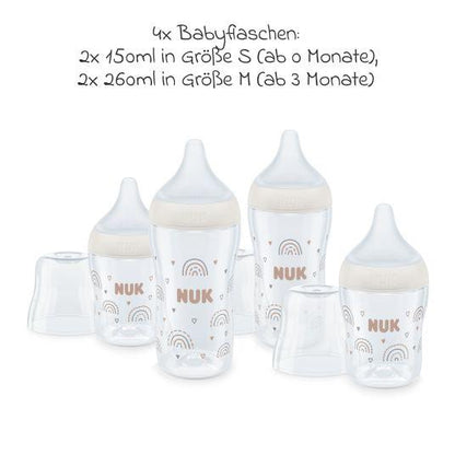 NUK Perfect Match Rainbow Starterset Flaschen 150 / 260 ml 3m+