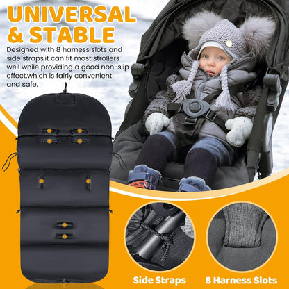 IWYWIND Fußsack Kinderwagendecke universell 95x50