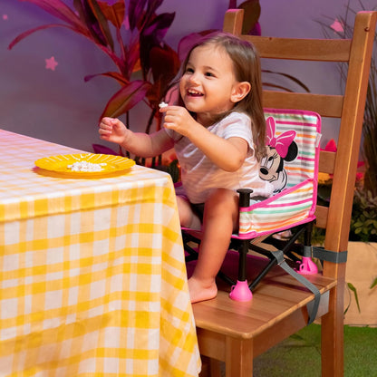 BRIGHT STARTS Minnie Maus Reise-Hochstuhl 3-in-1 mit Tablett