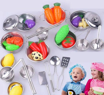 ENPEI Mini-Küchenzubehör Edelstahl 27 Teile 3l+