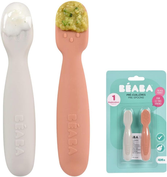 Linguriță din silicon BEABA x2 4luni+