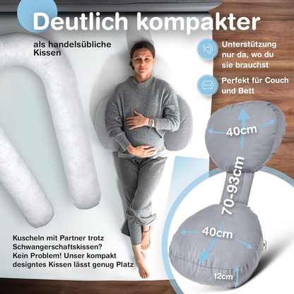BABYBEFUN Schwangerschaftskissen kompakt