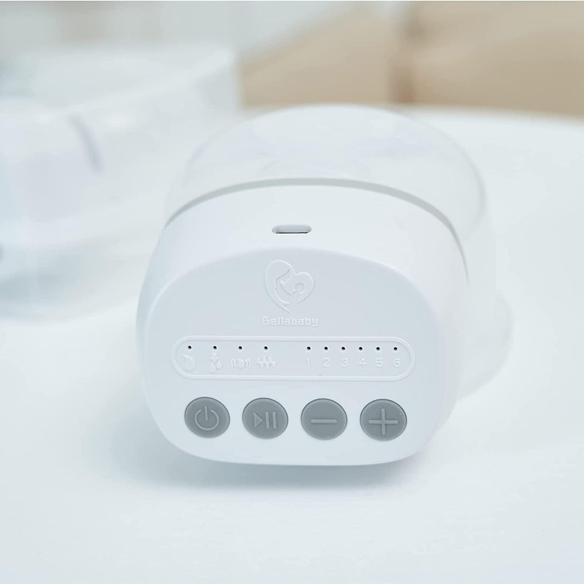 BELLABABY laktator elektryczny muszlowy bezprzewodowy x2 biały, przenośny laktator bez użycia rąk