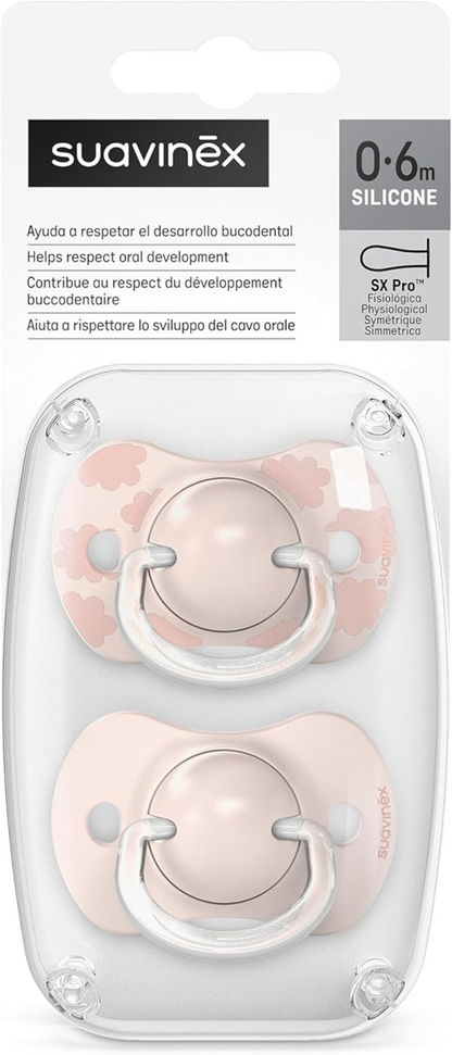 SUAVINEX SX PRO anatomischer Schnuller x2 Silikon 0-6 Monate