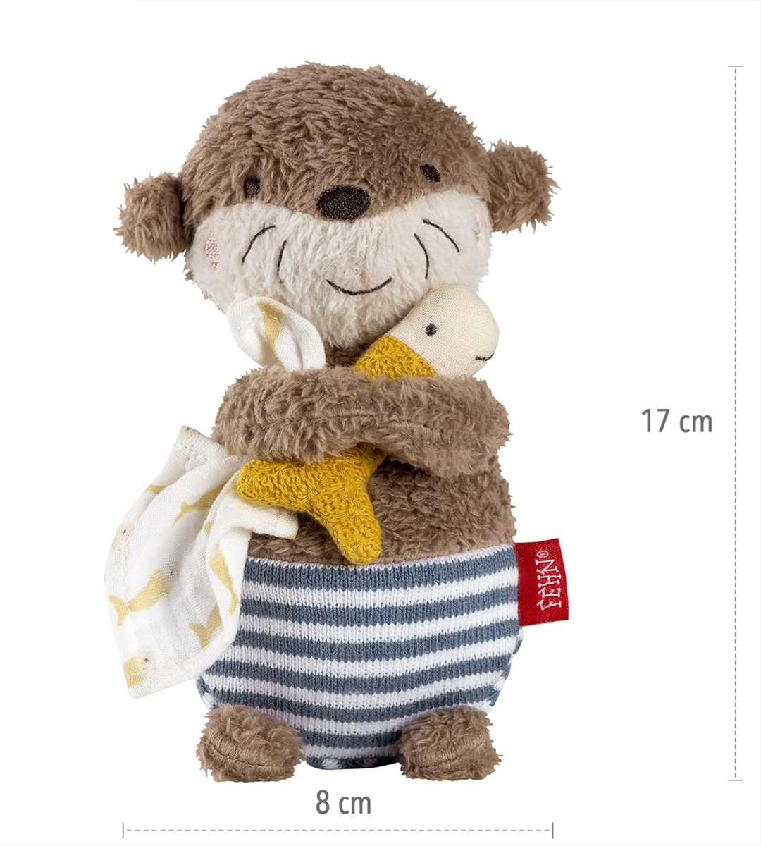FEHN Plüsch-Bade-Spielzeug Otter 17 cm