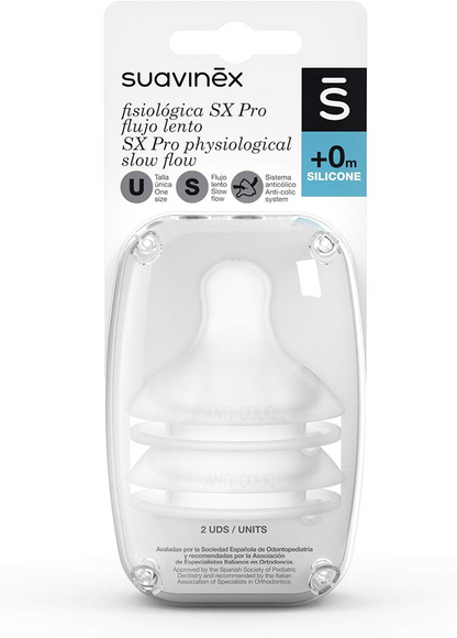 SUAVINEX symmetrischer Flaschensauger x2 0m+ SX PRO