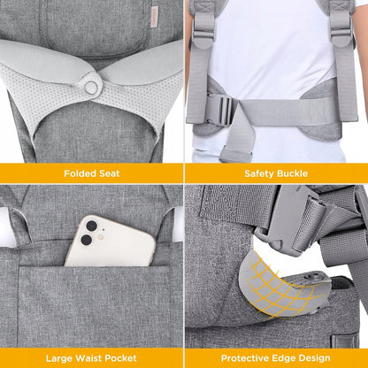 GAGAKU Babytrage ergonomisch 0-36 Monate 3in1