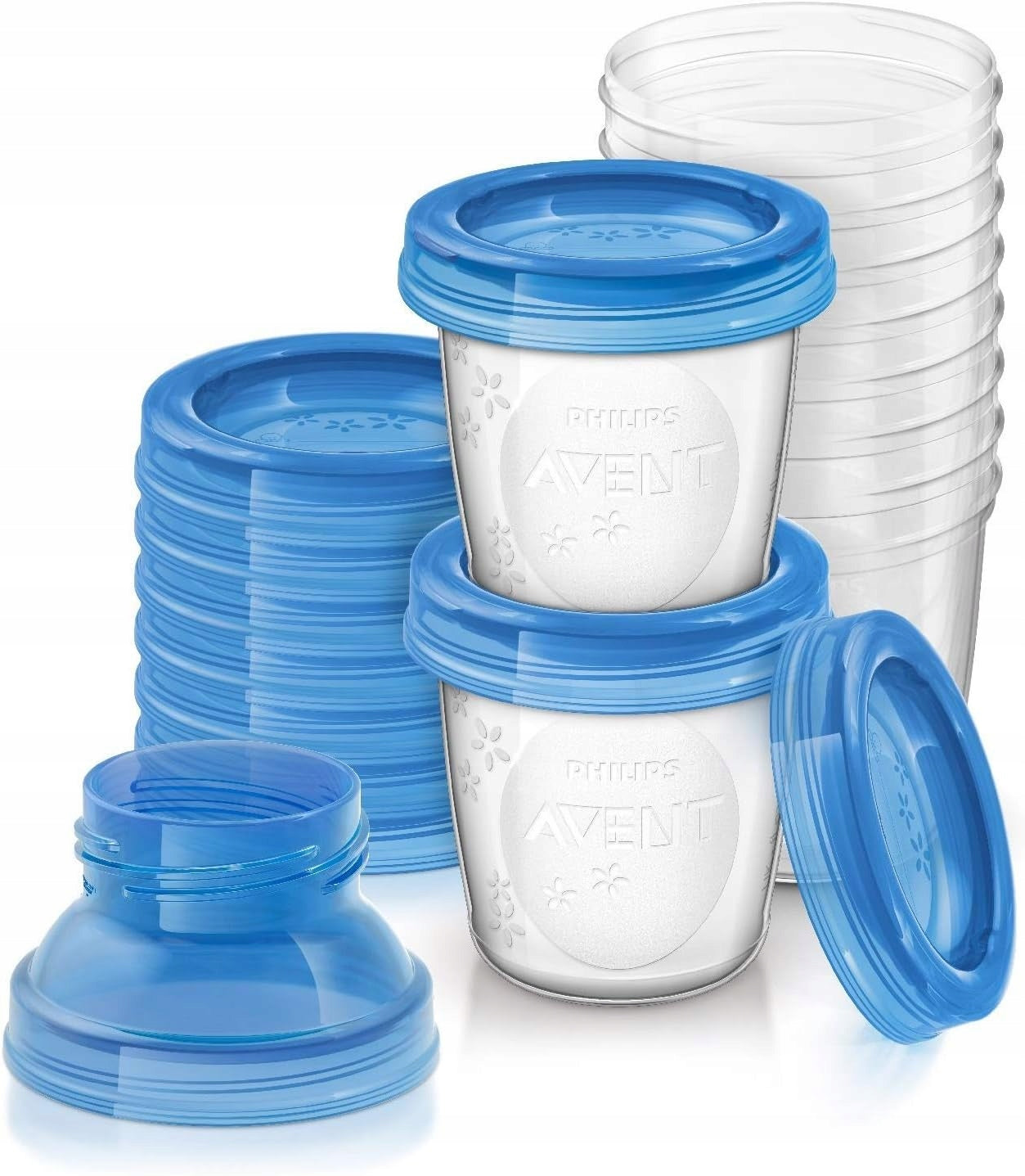 PHILIPS AVENT food containers x10 + adapters